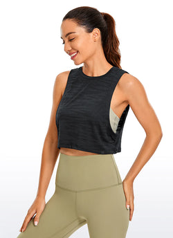 Jacquard Cropped Tank Tops