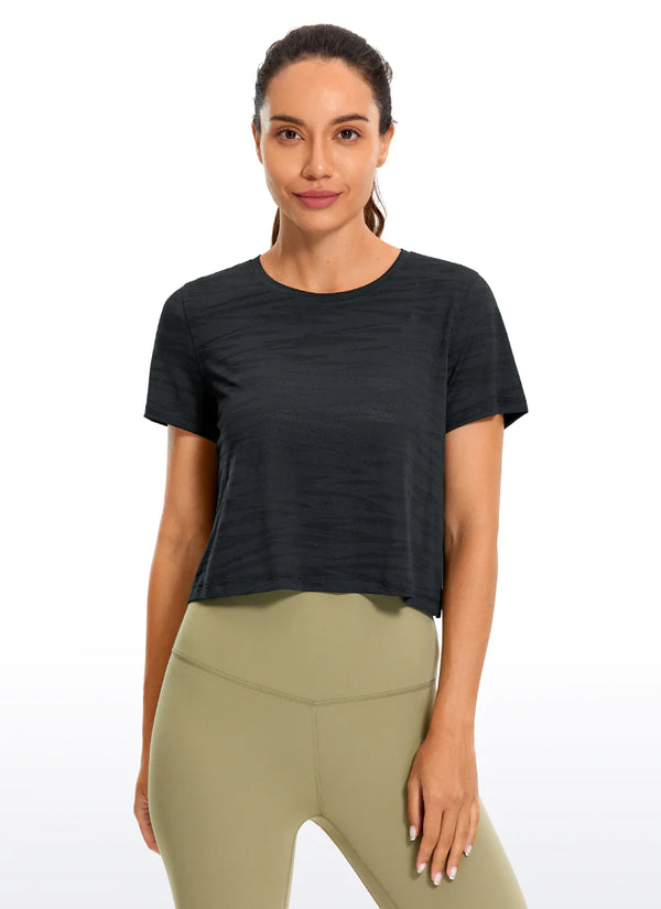 Jacquard Short Sleeve Tee