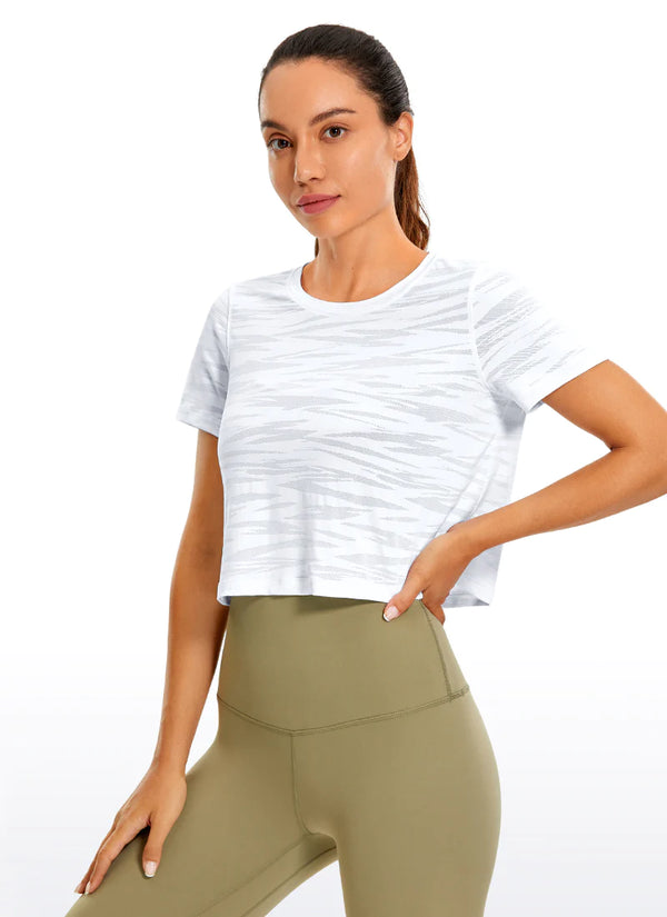 Jacquard Short Sleeve Tee